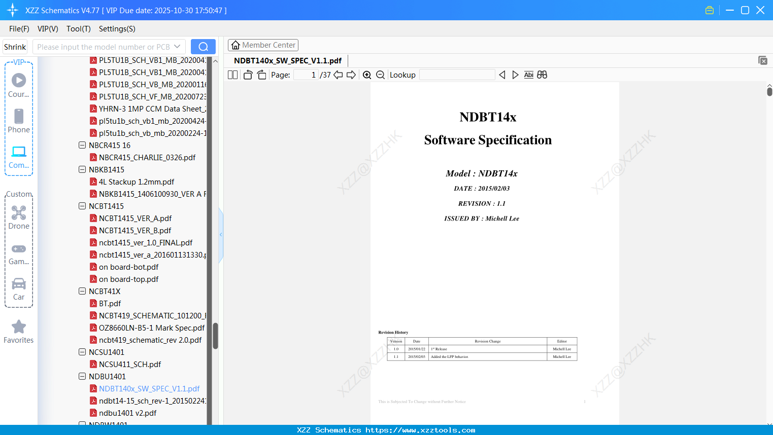 Laptop Mechrevo NDBT140x_SW_SPEC_V1.1